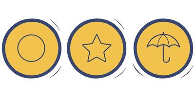 Dalgona Sweets with Shapes Design vector