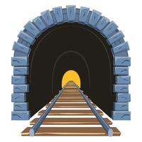 Train Tunnel Design in Style vector