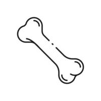 Bones flat icon. Single high quality outline symbol of human body for web design or mobile app. Thin line signs of bone for design logo, visit card, etc. Outline pictogram of bone vector