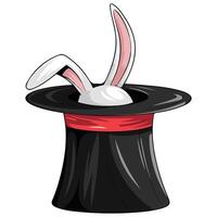 Circus and Magic Hat with Rabbit Design vector