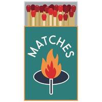 of Open Matchbox for Design vector