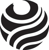 the logo for the company is black and white vector