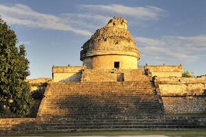 The observatory at Chichen Itza, photo