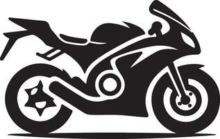A Motorcycle icon on white background vector