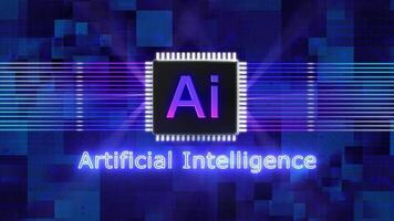 Ai Text with Background Animation video