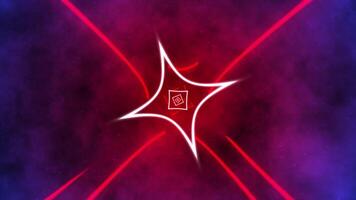Abstract Square Shape Tunnel with Background video