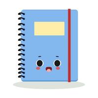 Cute notebook illustration isolated on white background vector
