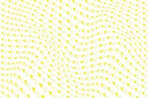 simple abstract yellow color creative triangle wavy distort pattern that can be used as a background or texture distorted yellow and white triangular geometric pattern with optical illusion effect vector