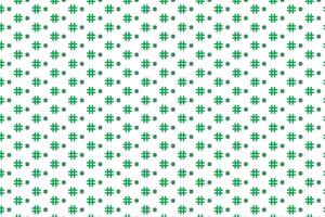 green and white abstract geometric pattern with small repetitive symbols vector