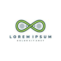 two padel rackets form an infinity symbol the concept of infinite movement with a padel hole in it suitable for branding related to padel, sports vector