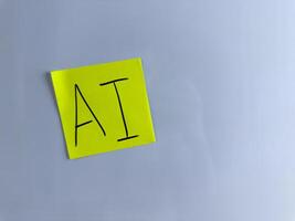Conceptual photo for AI project with simple design