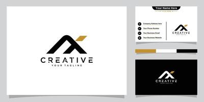 Initial AX, XA Alphabets Letters Logo Monogram. vector