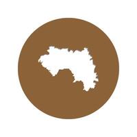 icon vectors, map of the country of guinea simple design vector