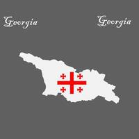 georgia country map simple design vector