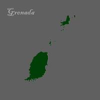 Simple political map of Grenada vector
