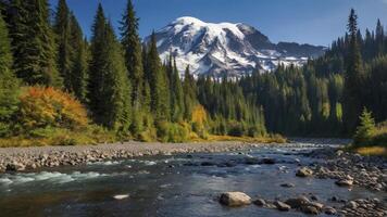 Mount rainier, washington, usa photo