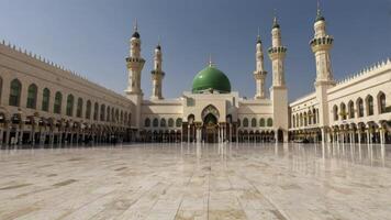 Exterior View of the Prophet's Mosque in Medina Saudi Arabia photo