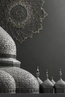 Detailed Islamic Architecture with Dome and Star, Religious and Cultural Symbolism photo