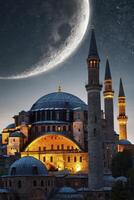 The blue mosque in istanbul, turkey photo