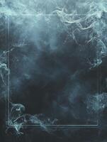 Smoky Background with Rectangular Frame and Soft Light Effect photo
