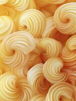 Abstract Swirls Pattern in Soft Yellow Tones for Modern Backgrounds photo