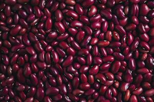 Pile of Red Kidney Beans Macro Shot for Background Texture photo