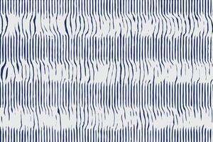 Hand drawn brush lines abstract irregular stripes pattern in white and blue, Japanese and ethnic wood carving, engraving, weaving textured surface background, simple graphic for textile, decoration vector