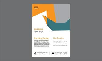 flyer design maintains a modern and professional aesthetic with a geometric and structured layout. vector