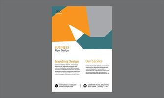 This flyer design maintains a modern, professional, and visually striking layout with a refined color palette and well-structured sections. vector