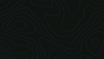 Dark Topographic Line Art. Abstract Contour Map Background Design vector