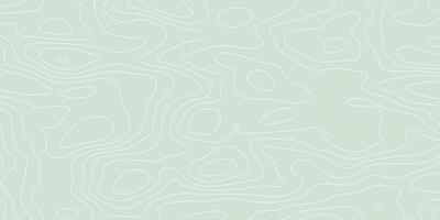 Abstract Topographic Map Background. Minimalist Contour Line Design in Soft Sage Green vector