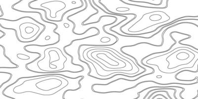 Abstract Topographic Line Pattern. Minimal Contour Map Background Design vector