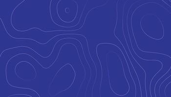 Blue Topographic Line Background. Abstract Contour Map Pattern Design vector