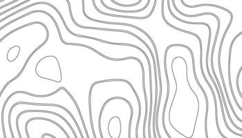 Minimal Topographic Line Pattern. Abstract Contour Map Background Design vector