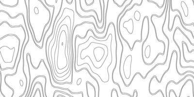 Black and White Topographic Map Background, Abstract Contour Line Pattern vector