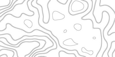 Abstract Topographic Line Art. Minimal Contour Map Background Design vector
