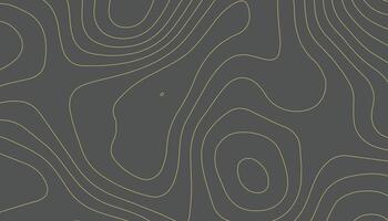 Dark Topographic Line Background. Abstract Contour Map Pattern Design vector