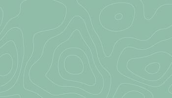 Minimalist Topographic Map Background. Abstract Contour Line Design in Soft Sage Green vector