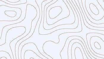 Minimalist Topographic Background. Contour Line Art on Light Surface vector