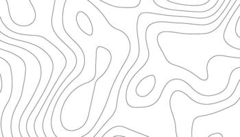 Abstract Topographic Line Art. Minimalist Contour Map Pattern vector