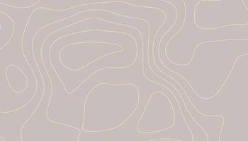 Minimalist Topographic Line Art. Abstract Contour Map Background vector