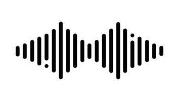 Black Waves of the equalizer White isolated on background. Entertainment EQ Illustration vector