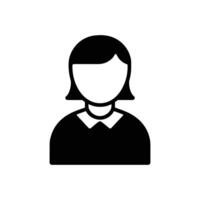 Minimalist , Simple icon representing a user profile or avatar. The icon features a silhouette vector