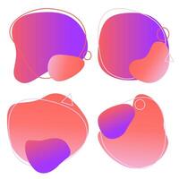gradient liquid shapes vector