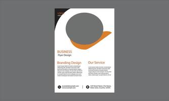 This business flyer features a modern, clean, and professional design with a minimalistic geometric approach. vector