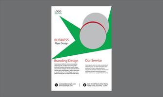 This flyer design features a modern and professional layout with a sharp geometric aesthetic and bold color choices. It is ideal for business, branding, and corporate marketing purposes vector