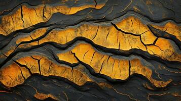 A close up of a black and yellow wood texture photo