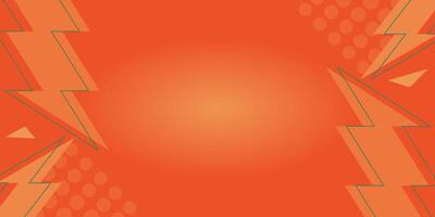 Orange abstract background with lightning pattern. with empty space for text. perfect for your design projects vector