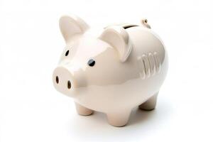 Piggy Bank isolated on white background. photo