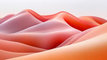 Abstract Background, Pastel Colored Waves Converging, Futuristic and Technological Wallpaper Design photo
